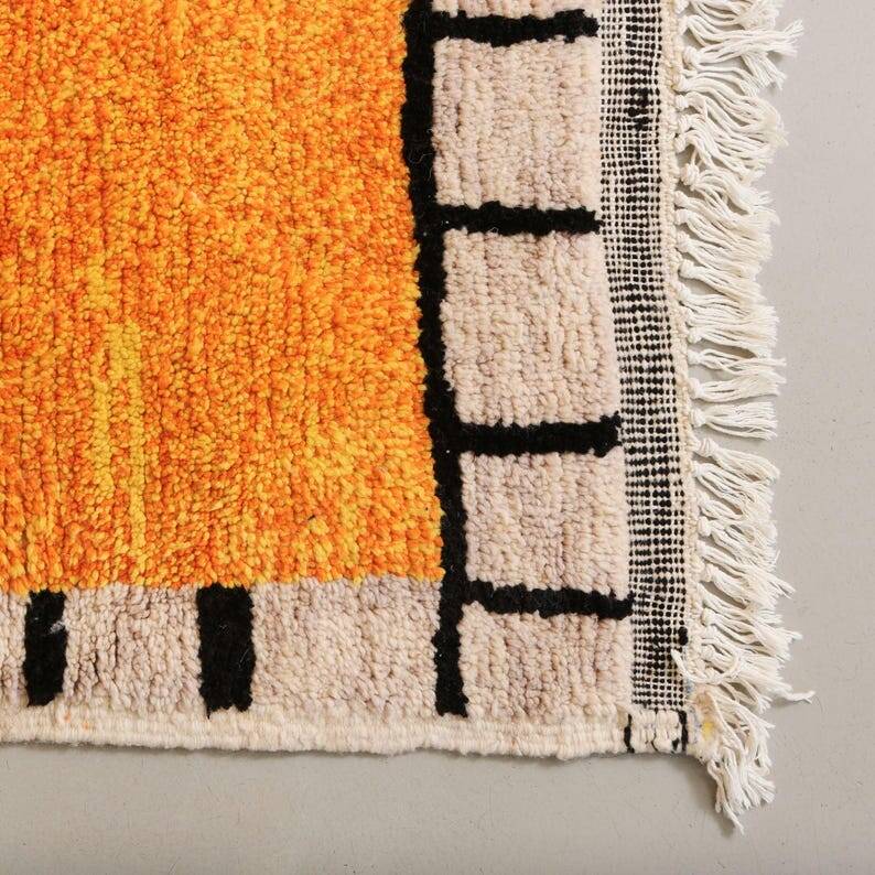 Berber Moroccan rug yellow 150/250cm