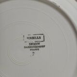 Plat rond Digoin et Sarreguemines modèle "Mireille "