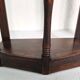 Pair of English 1920s carved oak sidetables