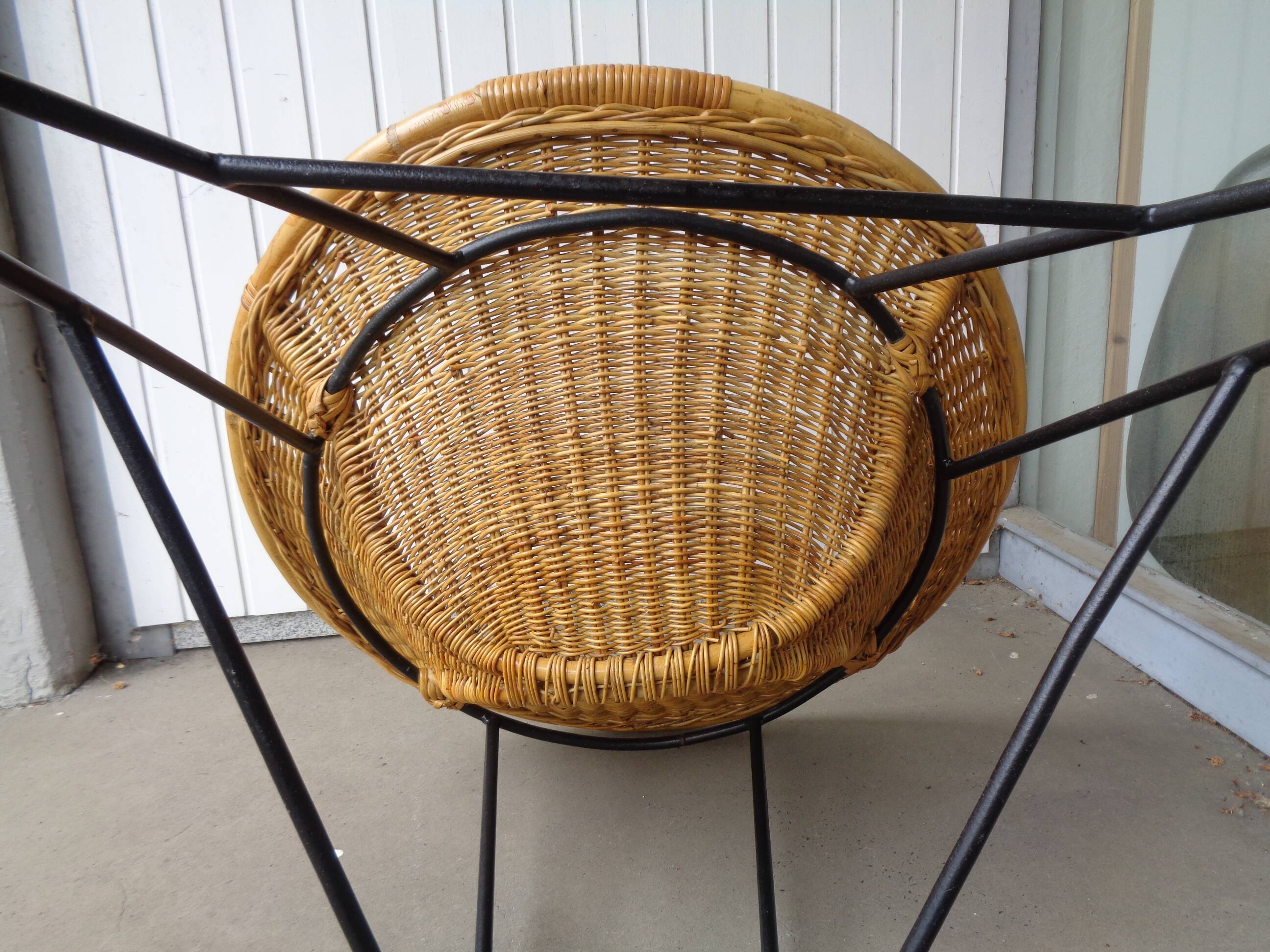 Mid-Century German Bamboo Chairs, 1960s, Set of 2