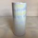 Iridescent white cylinder vase