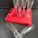 6 champagne flutes baccarat service clermont - xixth