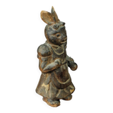 Carved wood representing the rabbit from Alice in Wonderland, late 19th century