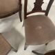 Suite de sept chaises en acajou massif XIX siècle