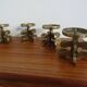 Italian Brutalist Candle Holders by Guiseppe Gallo for Gallo, 1960s, Set of 2