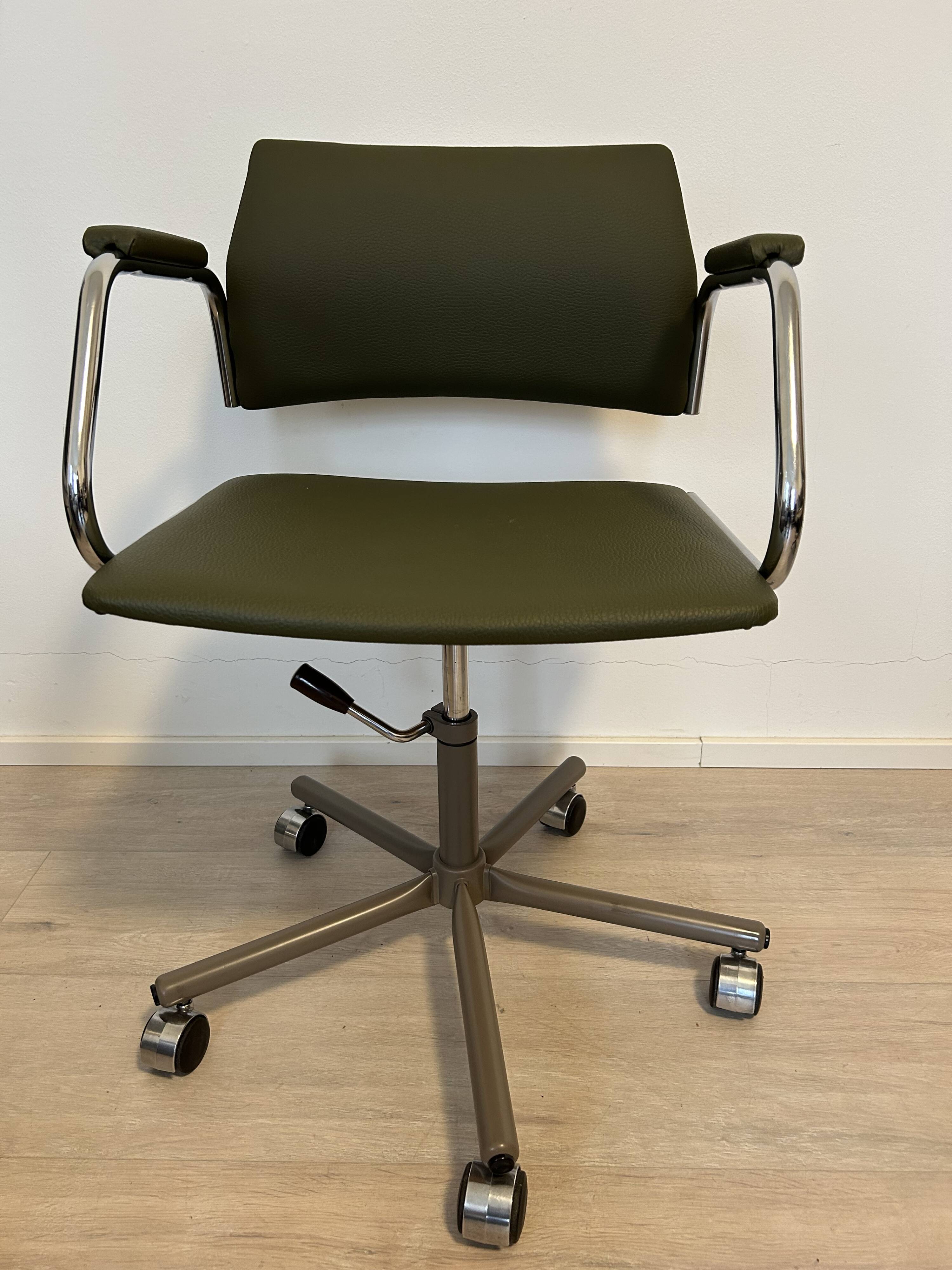 Vintage Fern Gray Office Chair by Kovona Model K-380, Czechoslovakia 1970’s