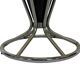 Vintage Umbrella stand chrome round black Dutch Art Deco