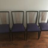 Series of 4 vintage 1960 chairs