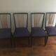 Série de 4 chaises 1960 vintage