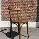 Bistro chair in turned wood, Thonet style