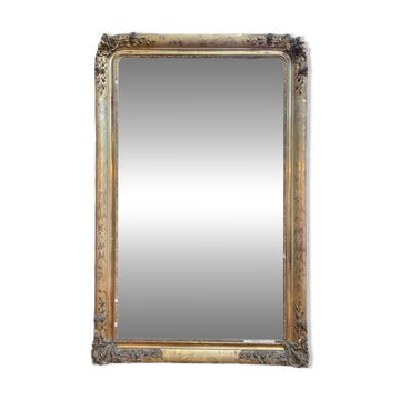 Napoleon III style mirror in gilded wood