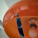 Suspension Space Age orange attribuée à Dijkstra Lampen