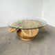 Table basse rotin « fleur » vivai del sud