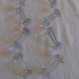 Lot de 9 porte-couteaux anciens en verre