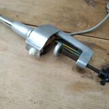 Workshop lamp Jumo 215 metal chrome foot vice 60s