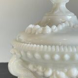 Vintage opaline glass candy dish