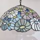 Suspension florale en pate de verre Tiffany