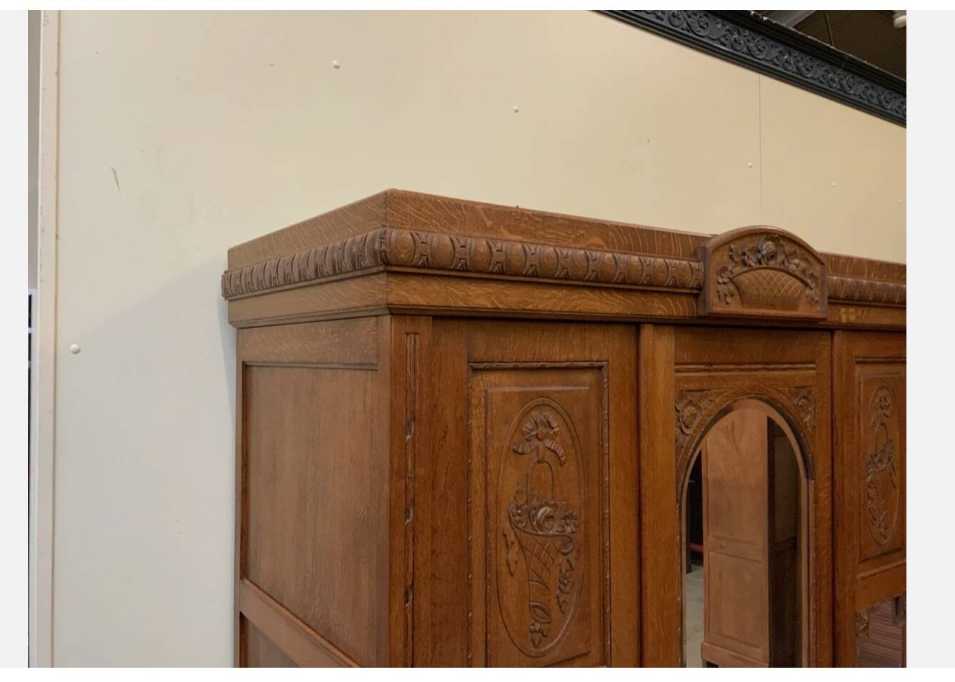 Antique Art Nouveau wardrobe