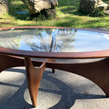 Astro oval coffee table-Victor Wilkins-1960