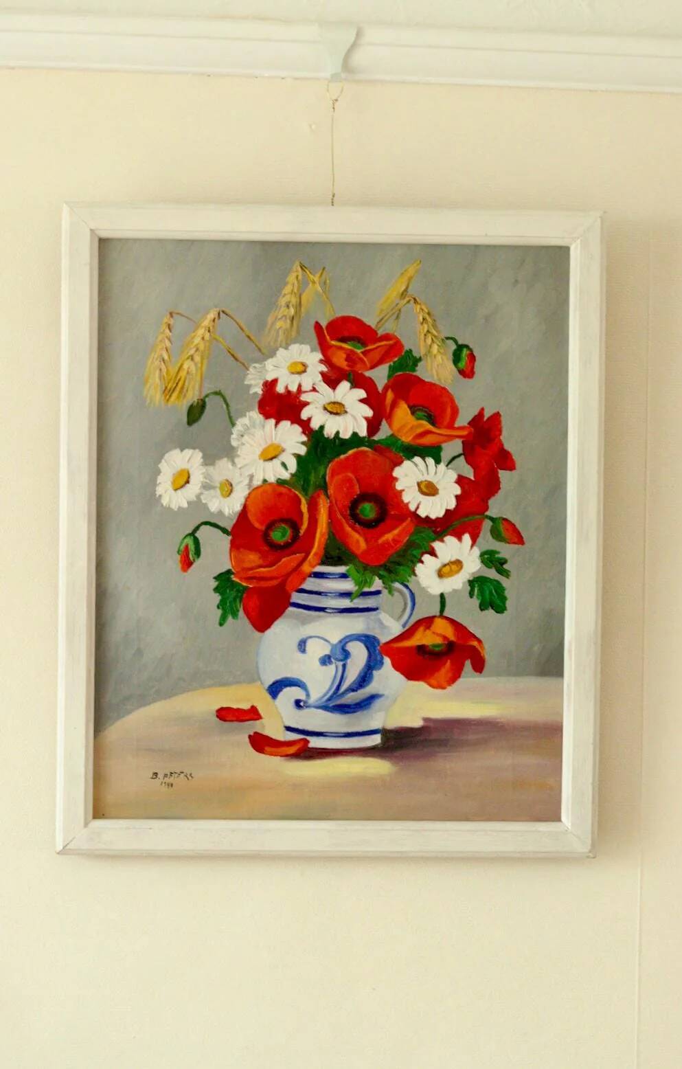 Nature morte aux coquelicots par B. Peters