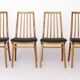 Set of 4 Vintage German Dining Chairs – 1960s/1970s Mid Century Beechwood C