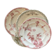 4 Longwy Pink Flat Plates / Soft Green Longchamps - Parma