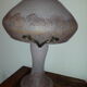 Lampe champignon pâte de verre