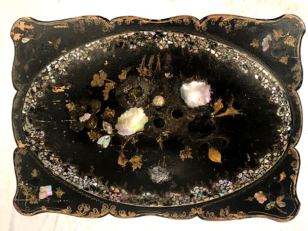 Napoleon III worker in blackened wood gilded