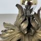 35cm handmade Brass Floral Theatre Wall Ceiling Light, Italy 1970