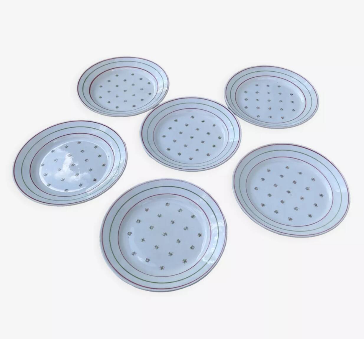 6 Lunéville flat plates