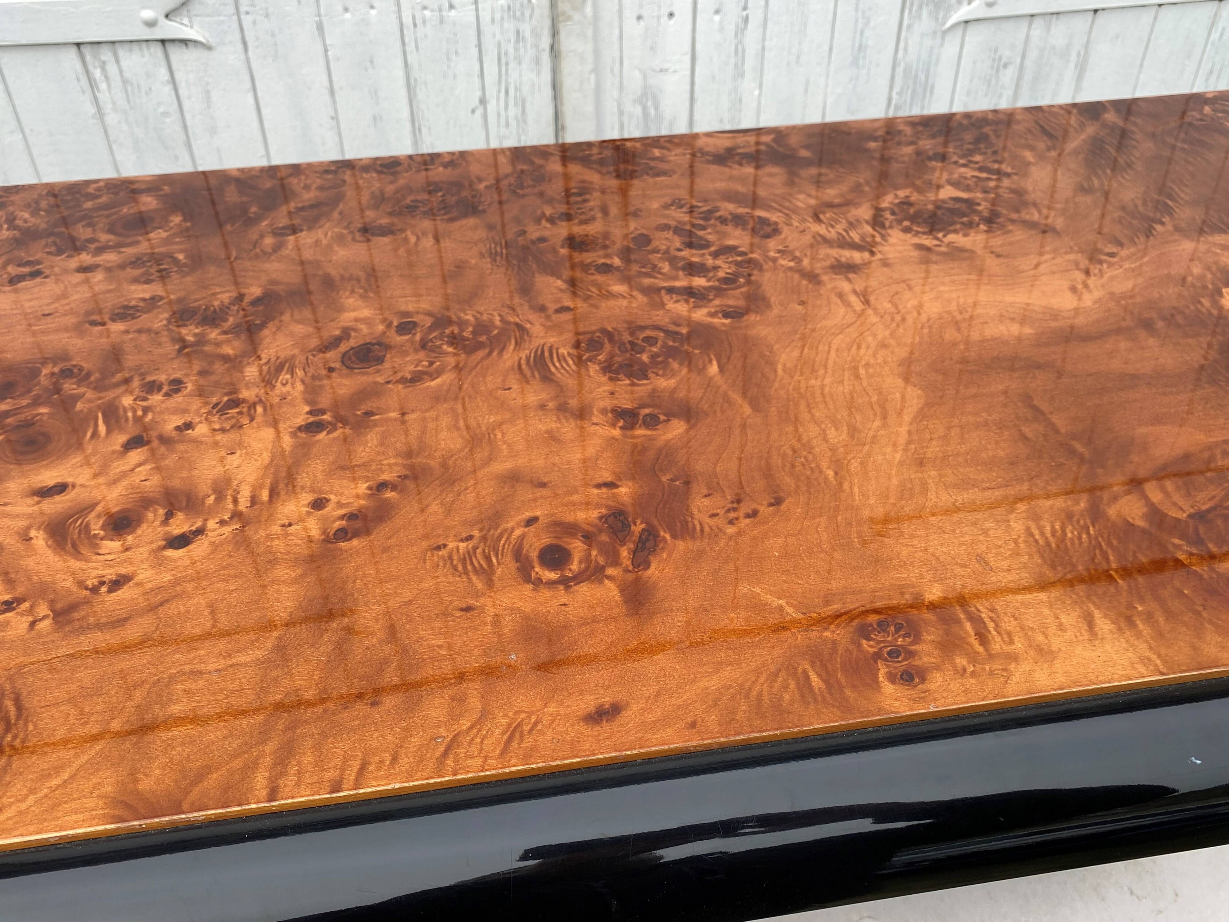 N1 coffee table in vintage 70s elm burl