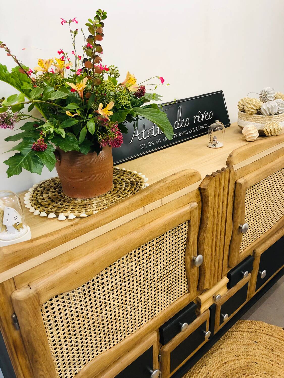 Mado solid oak sideboard