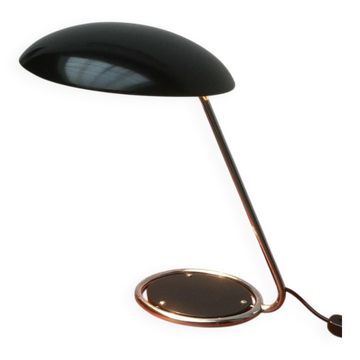 Metal table lamp model 6761 from the mid-century German period by Christian Dell for Kaiser Leuchten, 1960s.