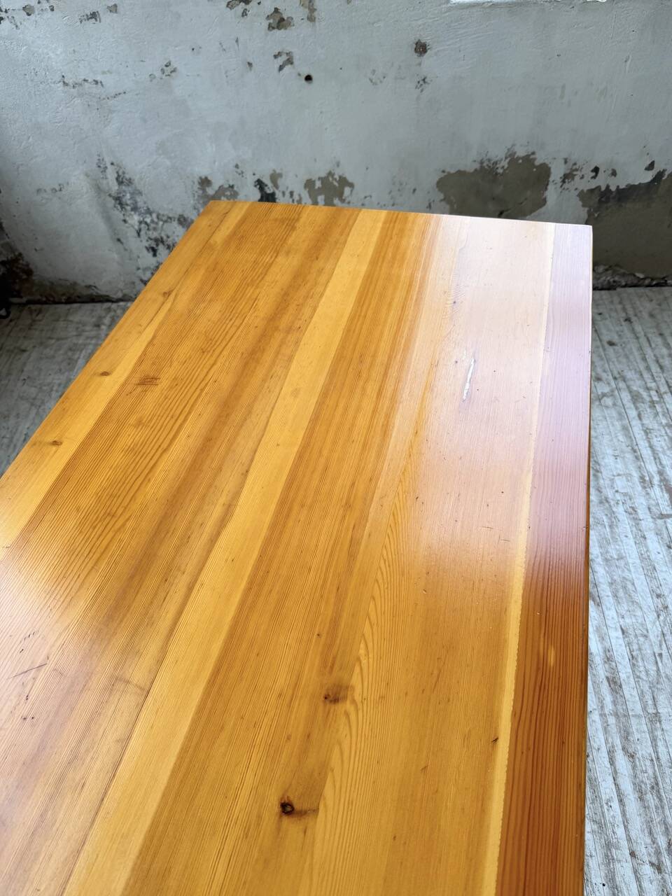 Farmhouse table, mountain furniture from the 50s