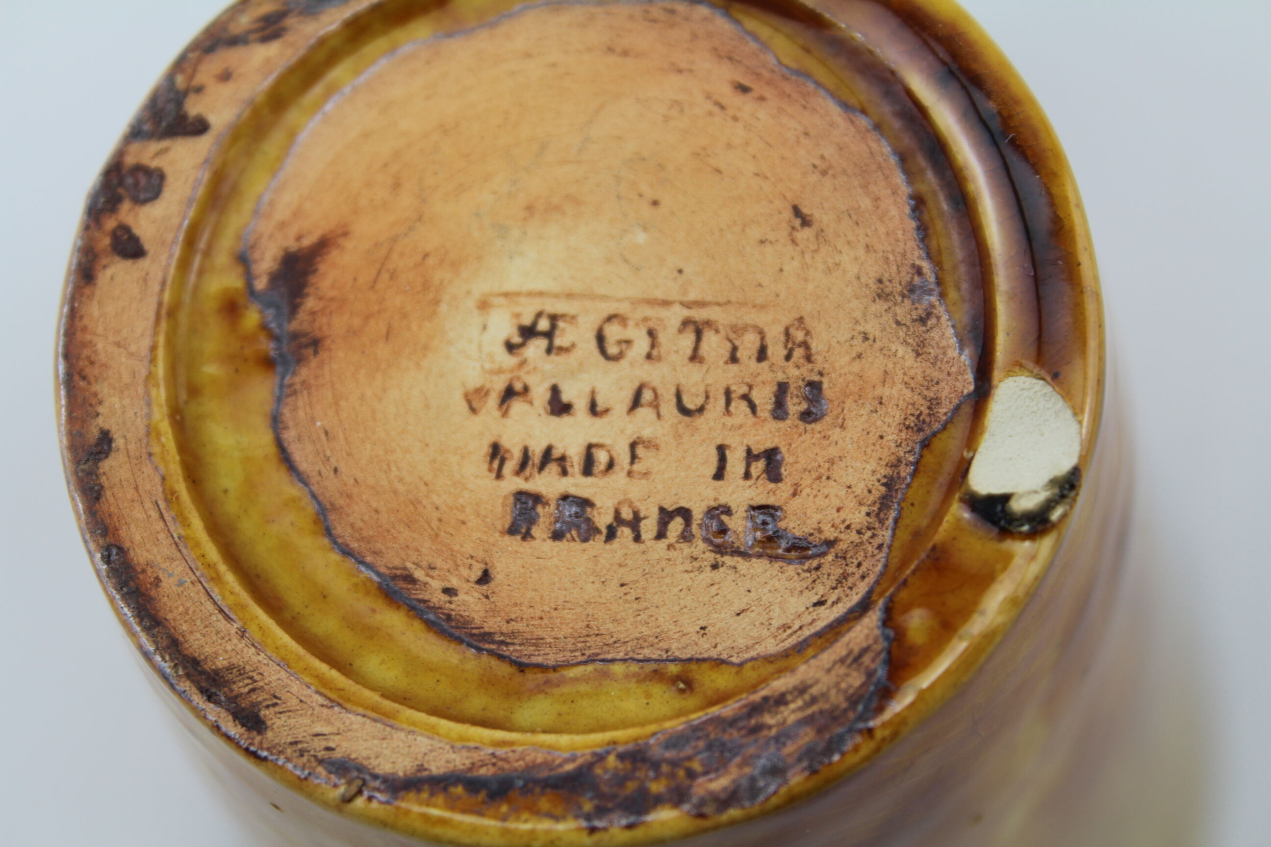 6 cups Vallauris Aegitna ceramic