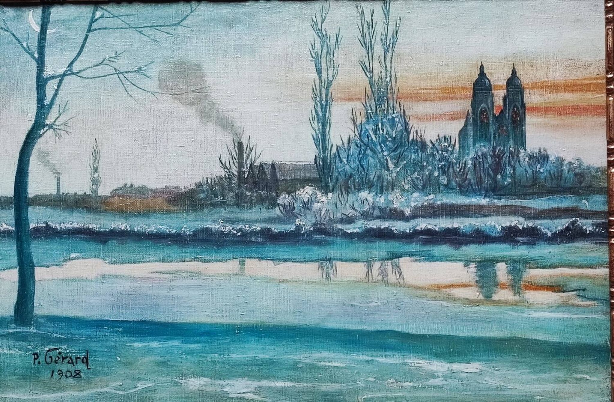 Peinture à l'huile de P. Gérard