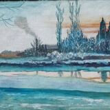 Peinture à l'huile de P. Gérard