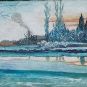 Peinture à l'huile de P. Gérard