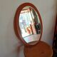 Danish Scandinavian oval mirror 60s
