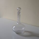 Chiseled glass carafe