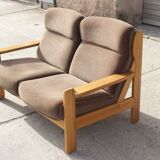 Vintage Scandinavian sofa in solid pine 50s/60s