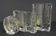 Set of 3 solifleur block vases walther glas 60s 70s op art arrangement vase