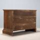 Commode ancienne baroque en noyer à 3 tiroirs, XVIIIe siècle