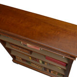 Victorian walnut open bookcase