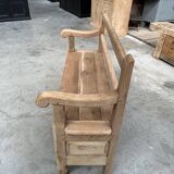 Banc coffre en chêne massif