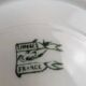 Set of 5 Limoges porcelain dessert plates in Art Nouveau style.