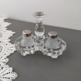 Salt and pepper shaker vintage glass
