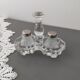 Salt and pepper shaker vintage glass