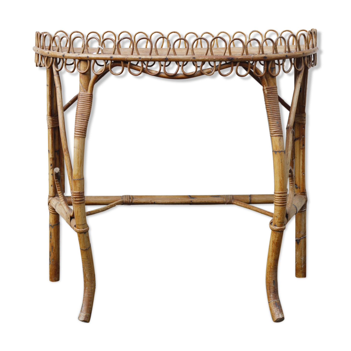 Rattan console