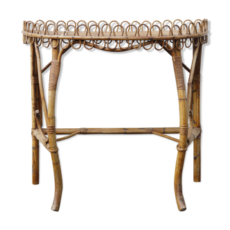 Rattan console